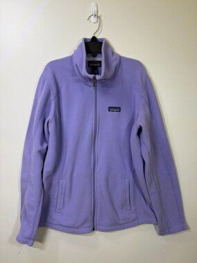 Excellent Condition- Patagonia Lavender Full Zip Fleece Jacket- Large